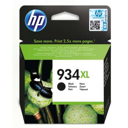 HP originál ink C2P23AE, HP 934XL, black, 1000str., 25,5ml, HP Officejet 6812,6815,Officejet Pro 6230,6830,6835