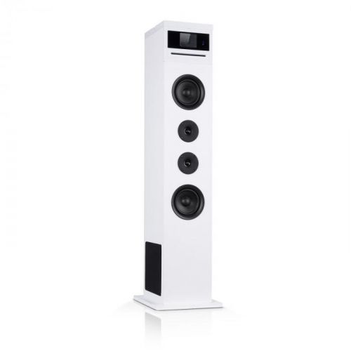 Auna Karaboom 100 Wifi, vežový reproduktor, internetové rádio, DAB+, BT, 120 W, biely