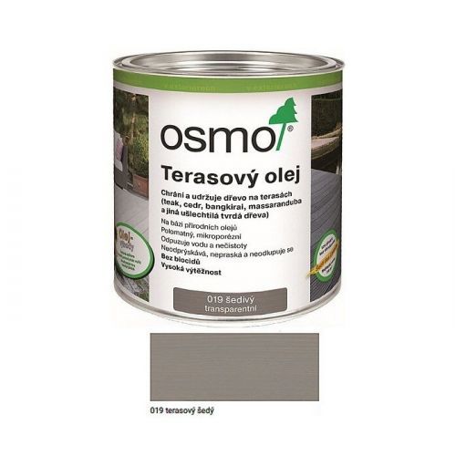 OSMO Color Osmo Terasový olej ŠEDÝ - 19 - Šedý - 0,75 L