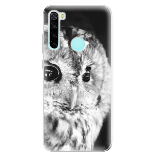 Odolné silikónové puzdro iSaprio - BW Owl - Xiaomi Redmi Note 8
