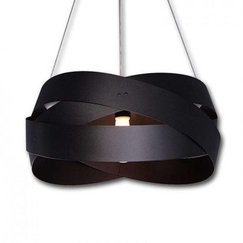 Závesná lampa Tornado, Ø 50 cm, čierna