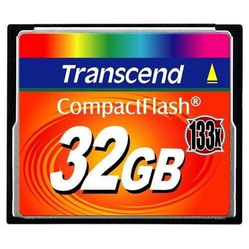 Transcend 32GB CF Card (133X) compact flash memory card TS32GCF133