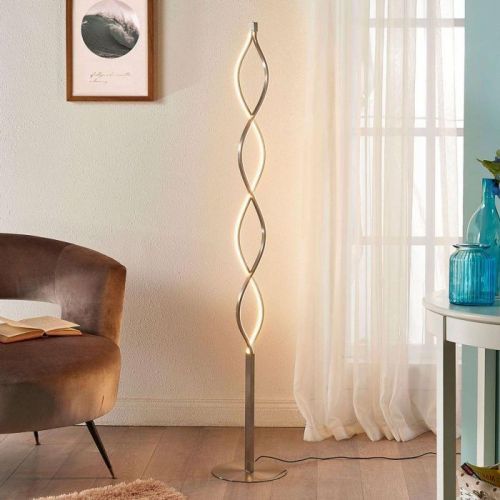 Vlnitá stojaca LED lampa Auron