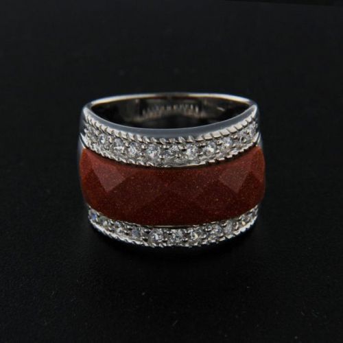 Strieborný prsteň 14328