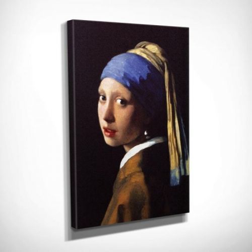 Nástenná reprodukcia na plátne Johannes Vermeer The Girl with Pearl, 30 × 40 cm