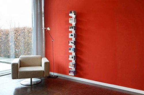 Radius design cologne Zakladač na CD 9 poličiek RADIUS DESIGN (CD-BAUM weiss WAND 2 GROSS 727B) biely