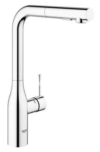 Grohe Essence - páková drezová batéria stojanková s výsuvnou sprchou, chróm 30270000