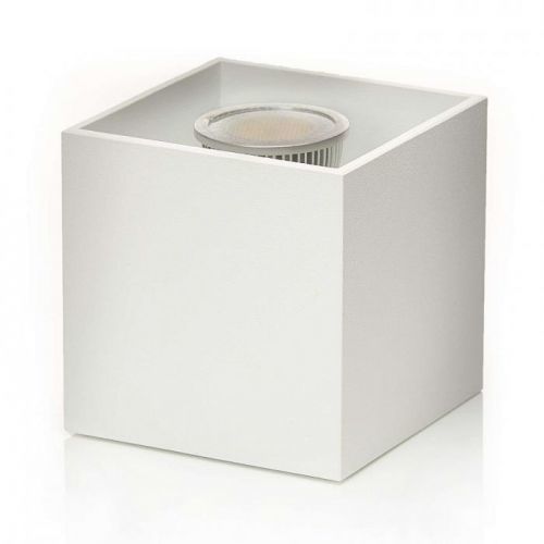 Lindby Parvin hliníkové Downlight, hranaté, biele