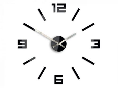 Moderné nástenné hodiny ARABIC BLACK HMCNH056-black