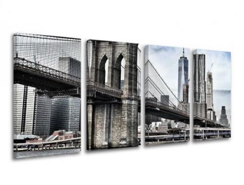 Obraz na stenu 4 dielny MESTO / NEW YORK ME115E41