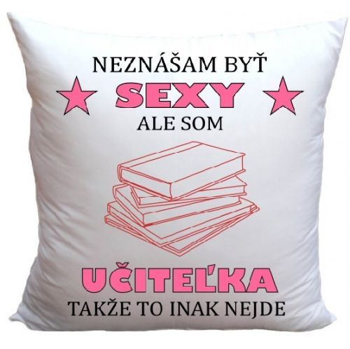 Vankúš Sexy učiteľka (Veľkosť: 40 x 40 cm)