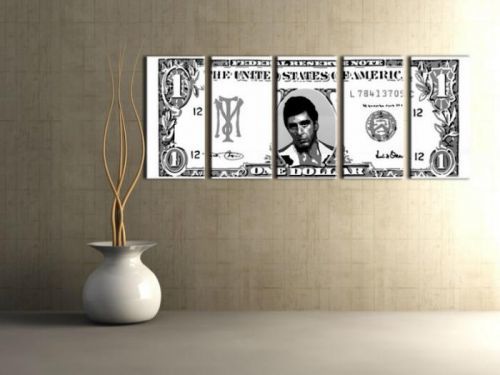 Ručne maľovaný POP Art obraz AL PACINO 5 dielny  al3
