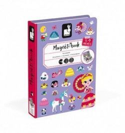 Magnetická kniha skladačka Princezné Magnetibook Janod od 3 rokov