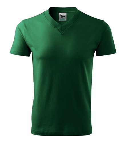 Adler Tričko V-neck - Lahvově zelená | S