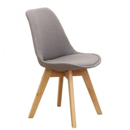 TEMPO KONDELA Stolička, sivohnedá/buk, LORITA