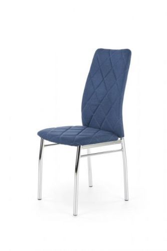 HALMAR K309 jedálenská stolička modrá / chróm
