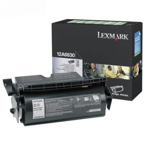 Lexmark originál toner 12A6830, black, 7500str., return, Lexmark T520, 522, X520 MFP