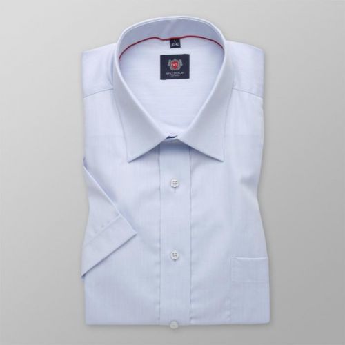 Pánska klasická košele WR London (výška 176-182) 3778 v modré farbe s krátkym rukávom