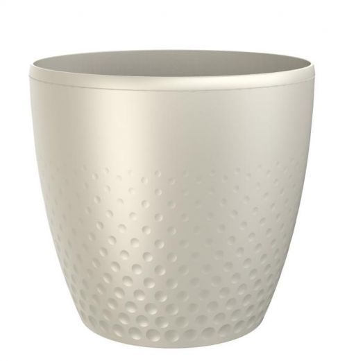 Plastový kvetináč Perla 16 cm, perleťová, Plastia