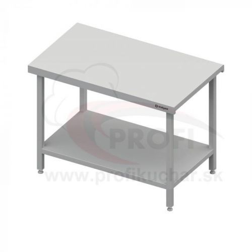 Neutrálný výdajný stôl s policou - 1500x710x880mm - bez obkladu