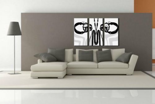 Ručne maľovaný POP Art obraz DJ 3 dielny  dj4