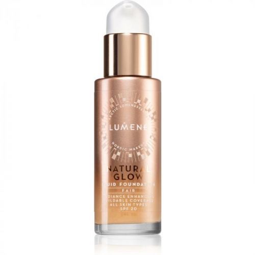Lumene Natural Glow Fluid Foundation rozjasňujúci make-up pre prirodzený vzhľad SPF 20 odtieň Fair
