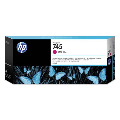 HP originál ink F9K01A, HP 745, magenta, 300ml, HP DesignJet HD Pro MFP, DesignJet Z2600, Z5600