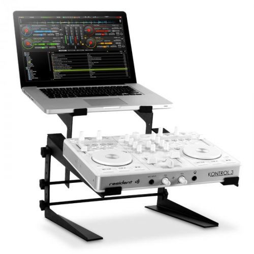 Resident DJ DJX-250 stojan na notebook a mixážny pult/controller, čierny