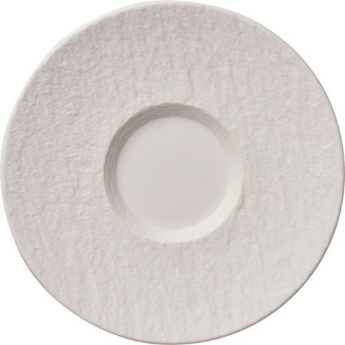 Villeroy & Boch Manufacture Rock Blanc tanierik ku šálke na bielu kávu, Ø 17 cm