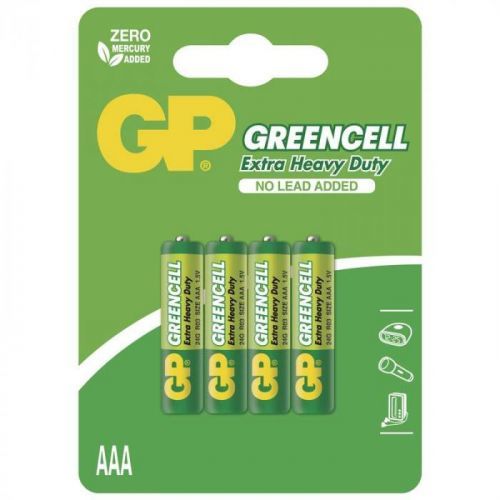 GP BATERIE GREENCELL AAA, 4KS BLISTER, B1211