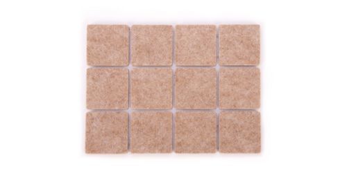 Samolepiace podložky pod nábytok PRESTO 25 x 25 mm, 24 ks