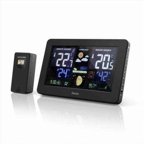 Hama Premium, meteostanica s farebným displejom a nabíjacou funkciou USB