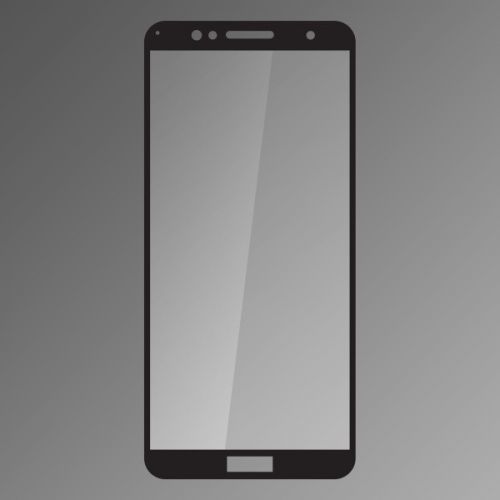 Ochranné sklo Q sklo Huawei Honor 7A čierne, fullcover