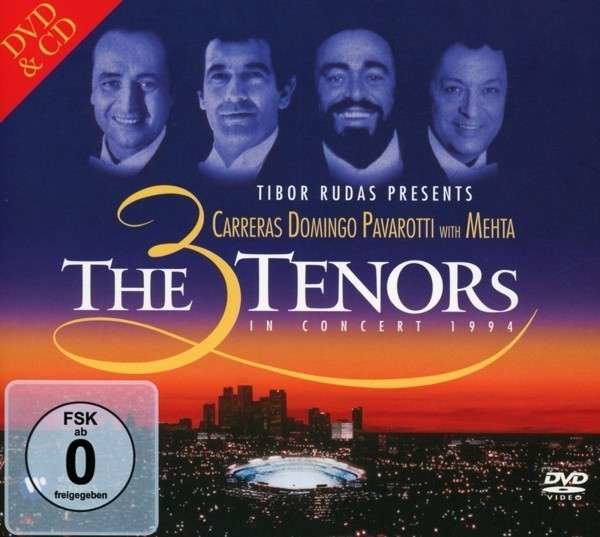 CD PAVAROTTI, LUCIANO/DOMINGO, PLACIDO/CARRERAS, JOSE - 3 TENORS LA CONCERT (CD+DVD) - DIGIPACK