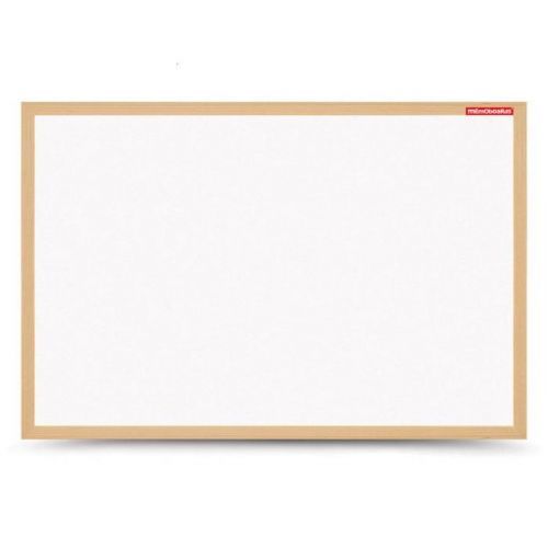 Biela magnetická nástenka s dreveným rámom 60x40 cm