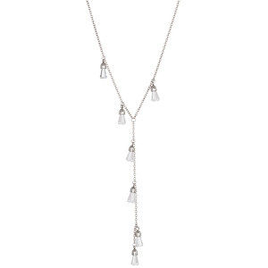 Preciosa Oceľový náhrdelník s kryštálmi Crystal Rain 7265 00