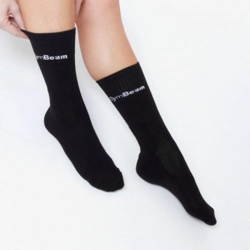 GymBeam Ponožky 3/4 Socks 3Pack Black  M/L