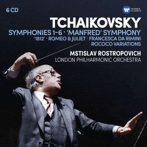 CD ROSTROPOVICH, MSTISLAV /LONDON PHILHARMONIC ORCHESTRA - TCHAIKOVSKY: SYMPHONIES 1-6, MANFRED SYMPHONY, FRANCESCA DA RIMINI, ROMEO AND JULIET FANTASY OVERTURE, 1812, ROCOCO VARIATIONS