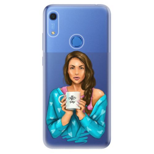 Odolné silikónové puzdro iSaprio - Coffe Now - Brunette - Huawei Y6s