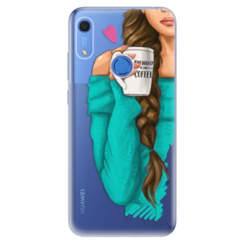 Odolné silikónové puzdro iSaprio - My Coffe and Brunette Girl - Huawei Y6s