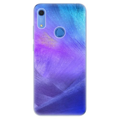 Odolné silikónové puzdro iSaprio - Purple Feathers - Huawei Y6s