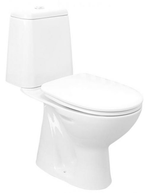 AQUALINE - RIGA WC kombi, spodný odpad, splachovací mechanizmus (RG801)