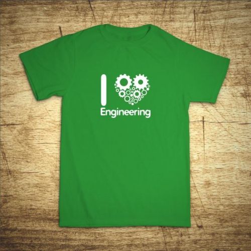 Tričko s motívom I love engineering