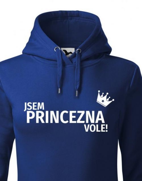 Dámska mikina Som princezná vole - s dopravou len za 2,23 Euro