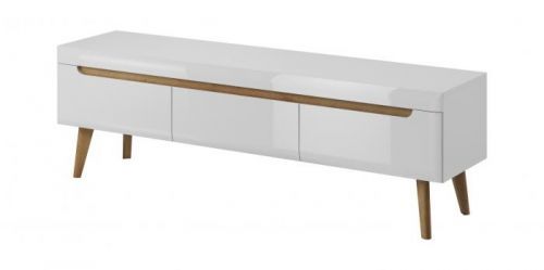 Piaski RTV stolík Nordi NRTV160 Farba: Biela