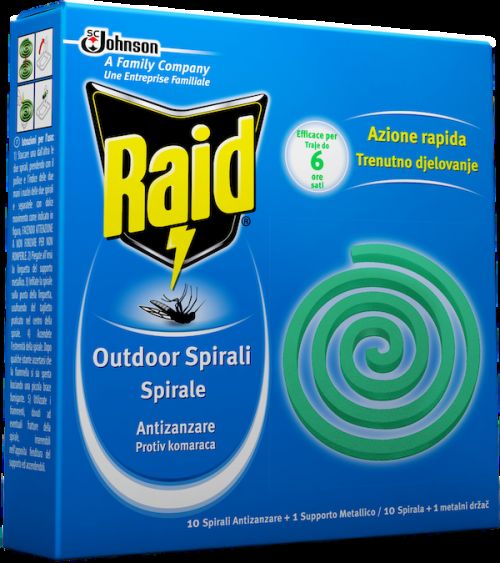Raid špirála proti komárom 10ks