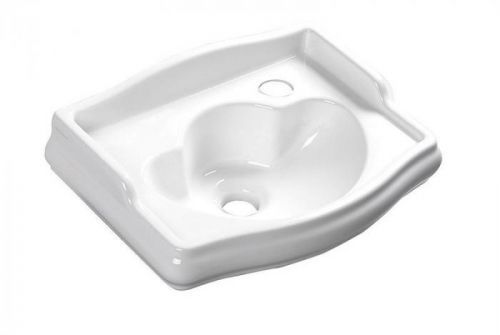 KERASAN - RETRO keramické umývadlo 41x30cm, otvor pre batériu vpravo, bez prepadu (103301DX)