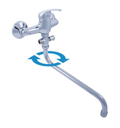 SLEZAK-RAV SLEZAK-RAV - Vodovodní baterie pro vanu a umyvadlo SÁZAVA, Barva: chrom, Rozměr: 150 mm, Typ ručky: SA056.5 (SA056.5)