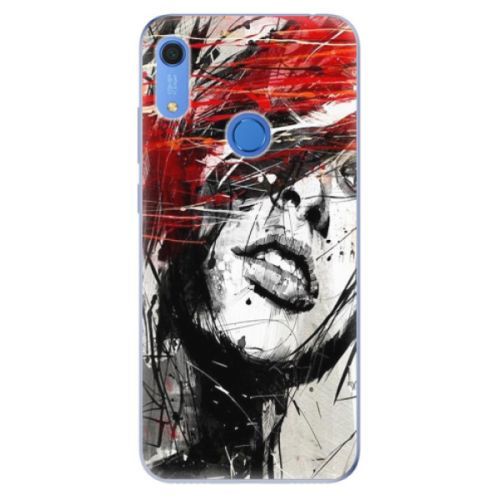 Odolné silikónové puzdro iSaprio - Sketch Face - Huawei Y6s