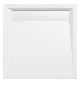 POLYSAN - ARENA sprchová vanička z liateho mramoru so záklopom, štvorec, 90x90x4cm (71601)